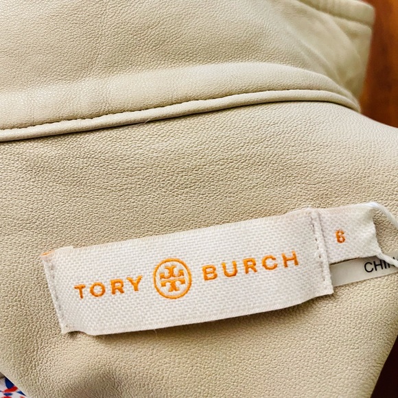 NWT Tory Burch beige leather jacket - Picture 4 of 6